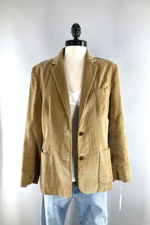 Vintage Tan Corduroy Blazer