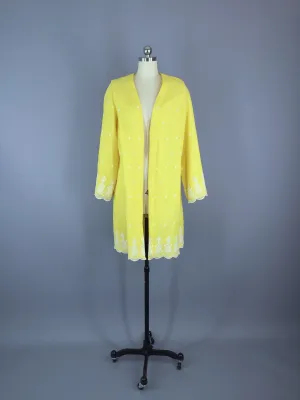 Vintage Yellow Jacket / Cotton Eyelet