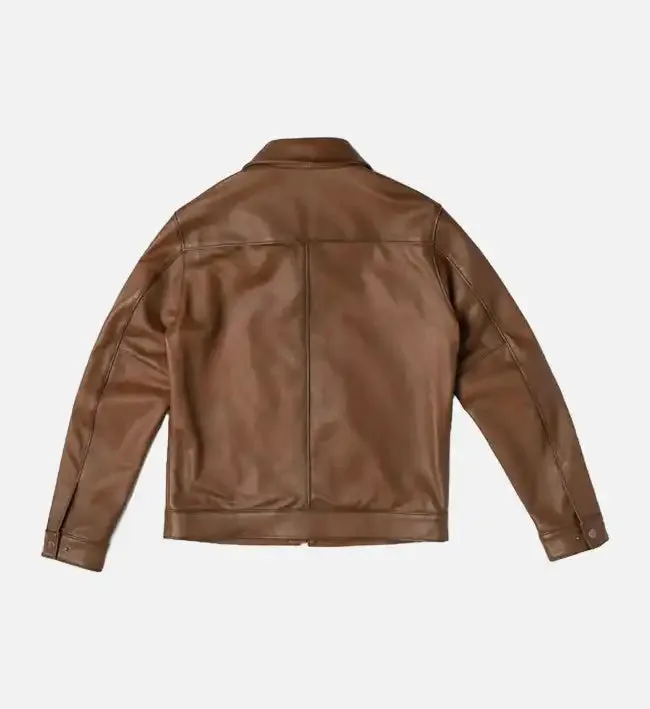 Women's Walnut Brown Leather Jacket