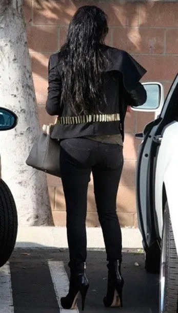 Work Custom Jeans Zepplin Leggerra Jeans in Smoke Black- As Seen on Kim Kardashian !